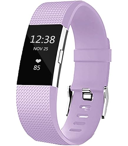 Fitbit Charge 2 Heart Rate Fitness Wristband, Plum, Large : Amazon